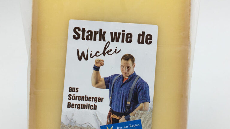 Ein Bild Von Joel Wicki Auf Der Verpackung Von Einem Stueck Soerenberger Kaese